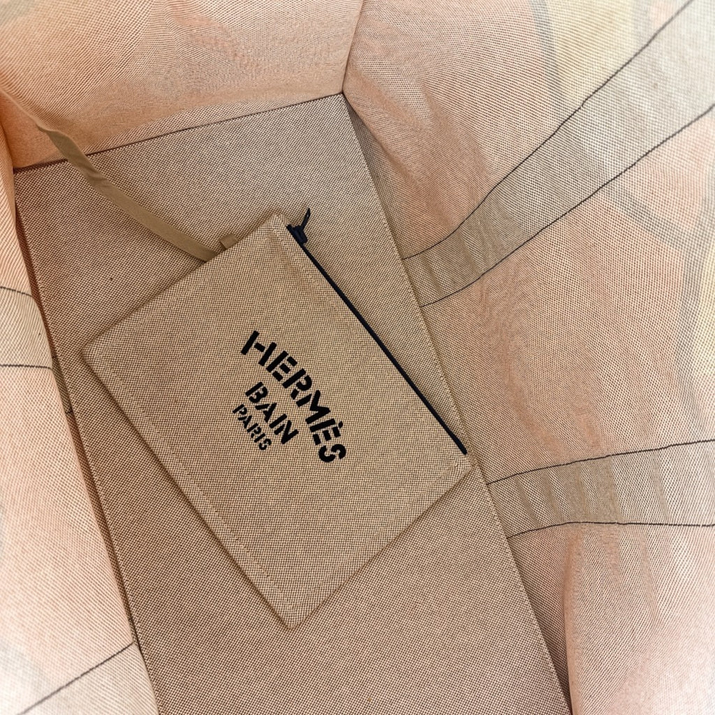 HMS Sebas de Plage Tote Bag Beach Torsade Marine Orange Brown Women's