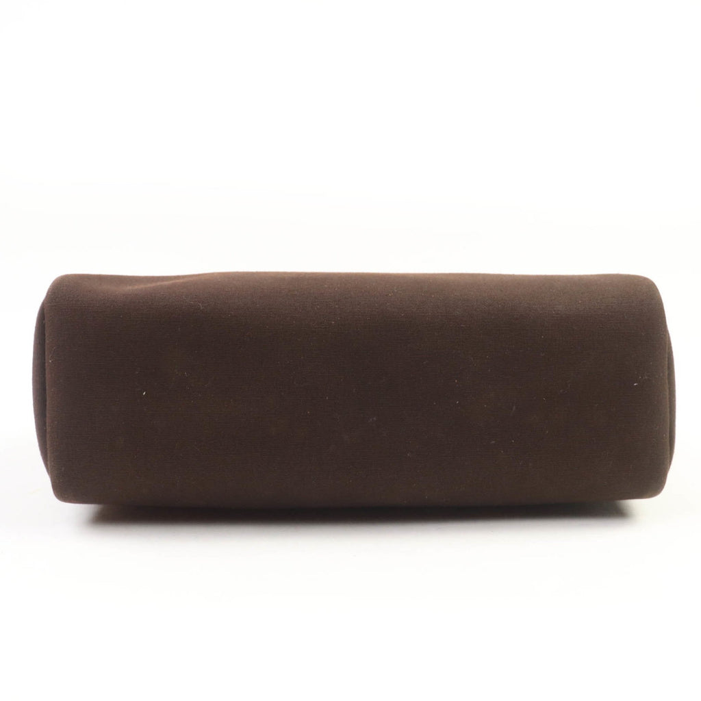 HMS Airbag PM Toile Officier Vibrato Shoulder Bag with Gold Hardware, Brown, F Stamp, Box and Dust Included, Made in France, Women's