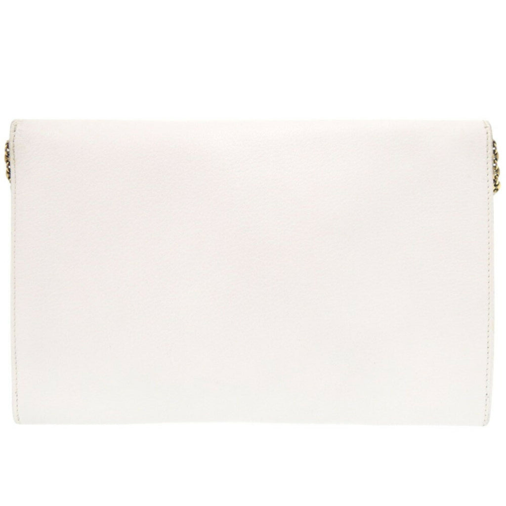 HMS Veau Gulliver White 〇K Stamped Shoulder Bag 0848 HERMES