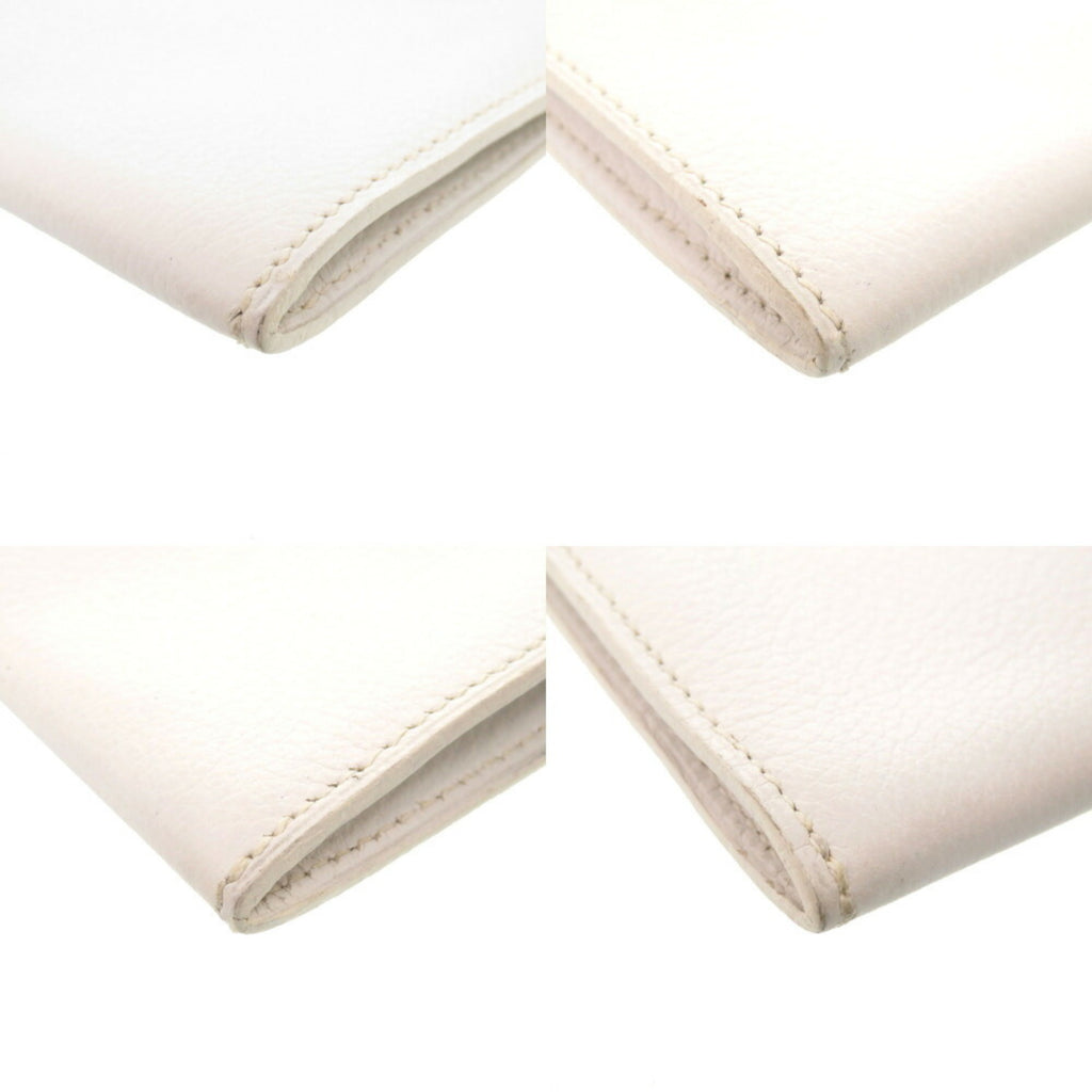 HMS Veau Gulliver White 〇K Stamped Shoulder Bag 0848 HERMES