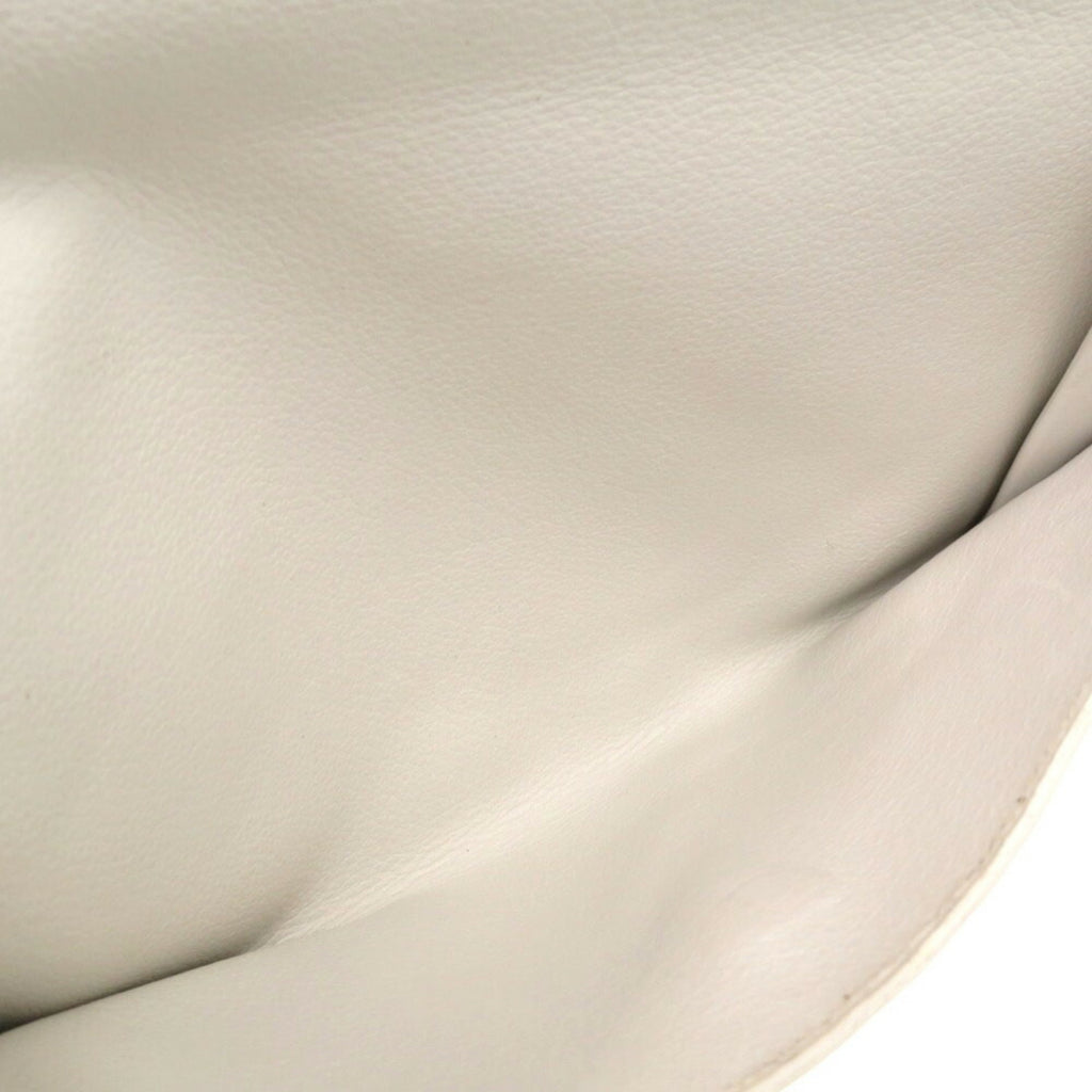 HMS Veau Gulliver White 〇K Stamped Shoulder Bag 0848 HERMES