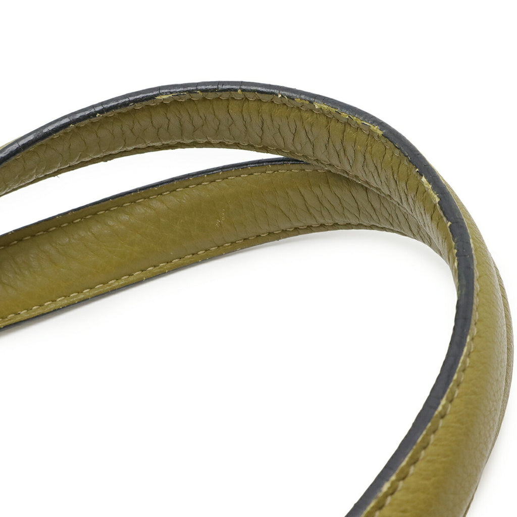 HMS Victoria Cabas 32 Tote/Shoulder Bag in Taurillon Clemence Leather, Anise Green, K Stamped