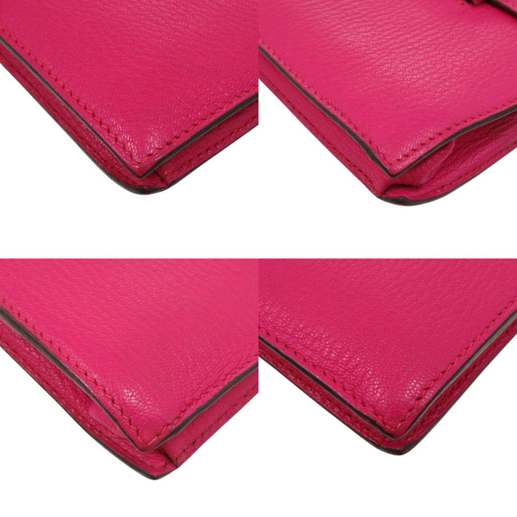 HMS 365 Chevre Rose Shocking Handbag 1017 HERMES