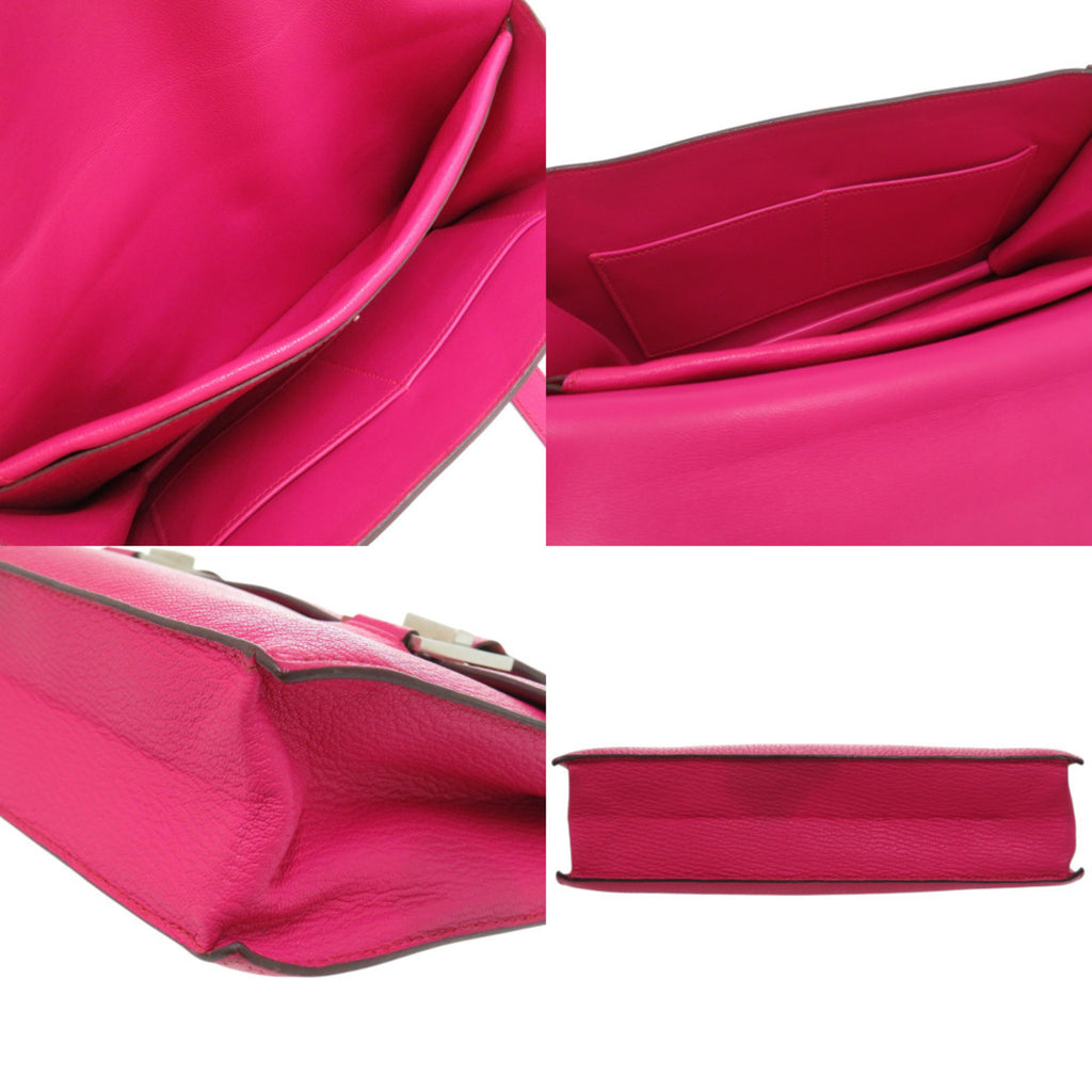 HMS 365 Chevre Rose Shocking Handbag 1017 HERMES
