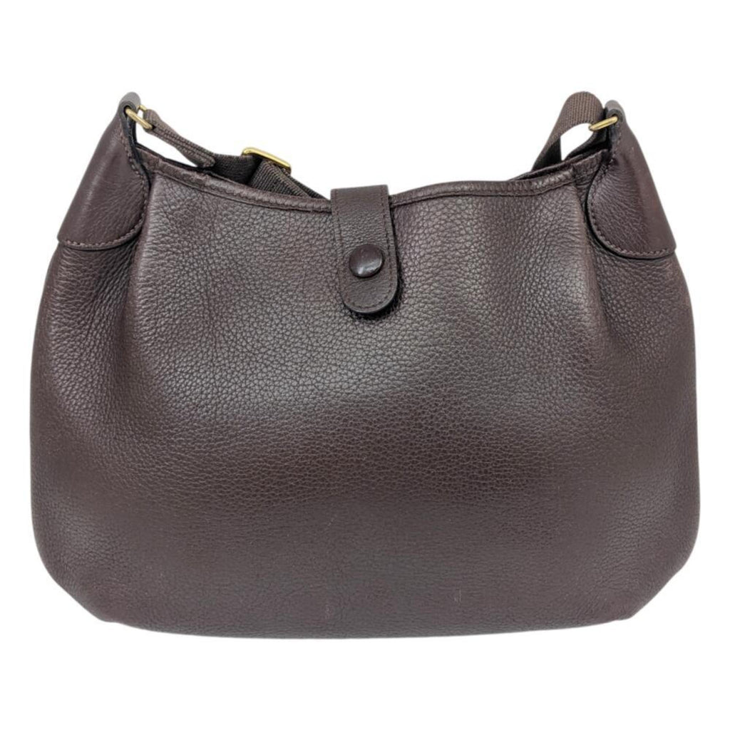 HMS Rodeo II de Togo Brown Leather Shoulder Bag, C Stamp, Made in 1999, for Men and Women