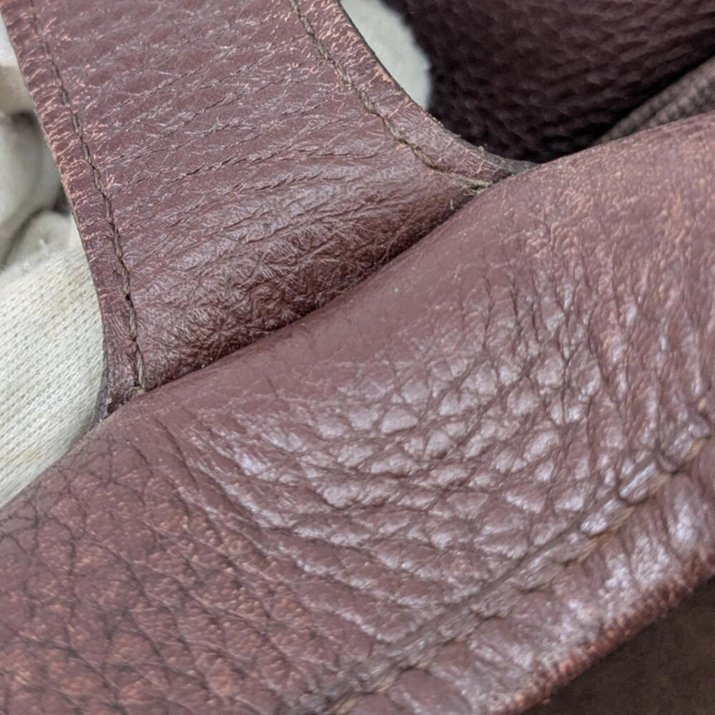 HMS Rodeo II de Togo Brown Leather Shoulder Bag, C Stamp, Made in 1999, for Men and Women