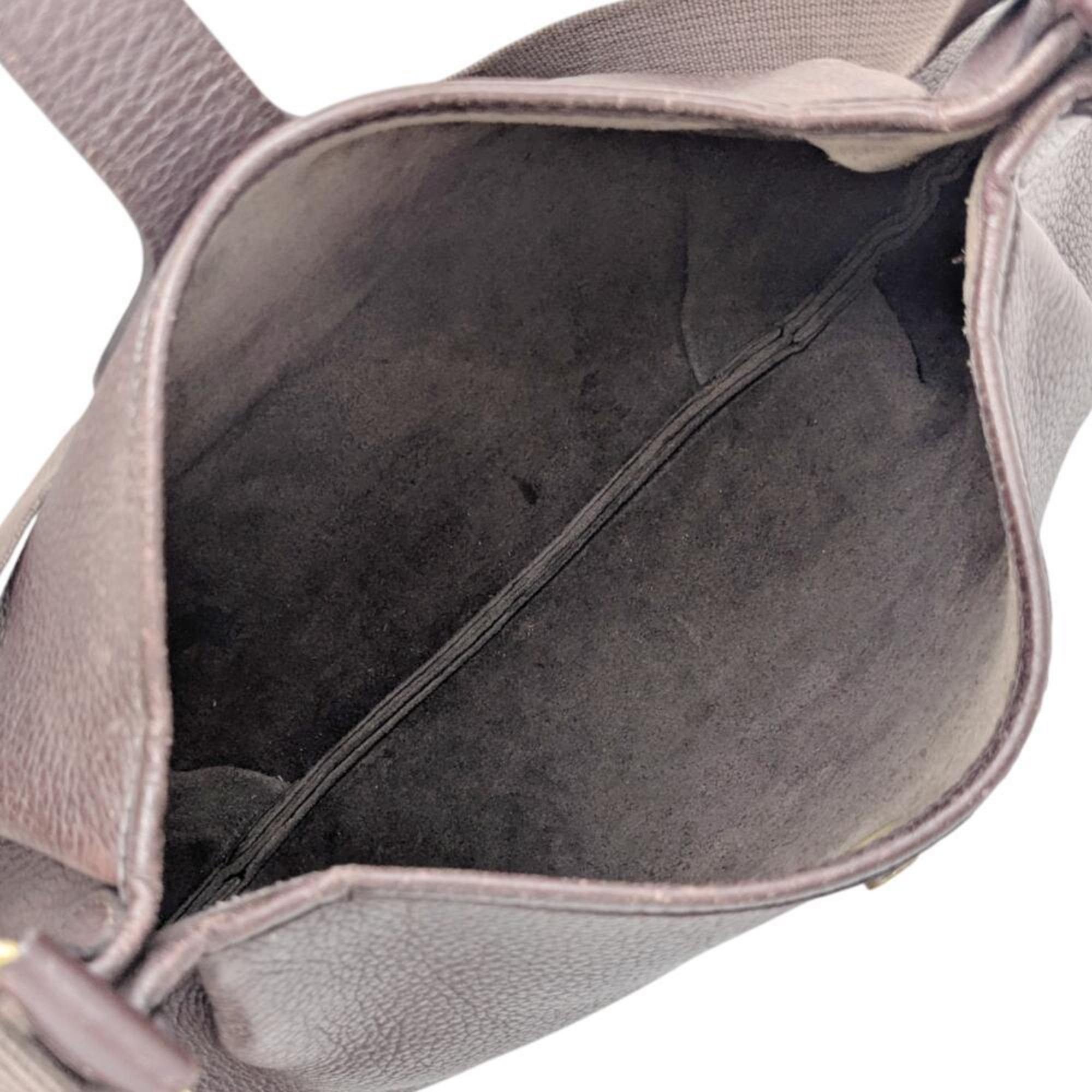 HMS Rodeo II de Togo Brown Leather Shoulder Bag, C Stamp, Made in 1999, for Men and Women