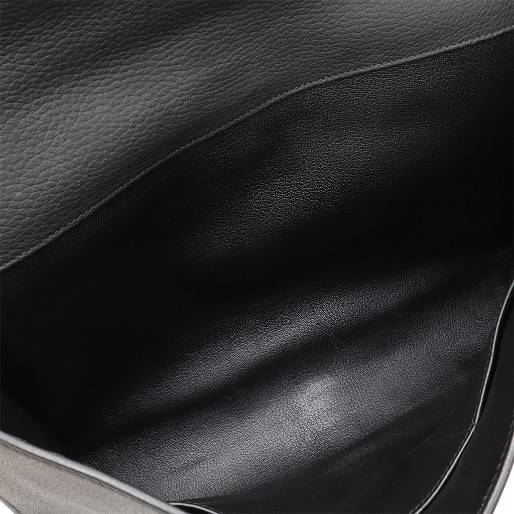 HMS Etrivière Document Bag Handbag Fjord Black H Stamp