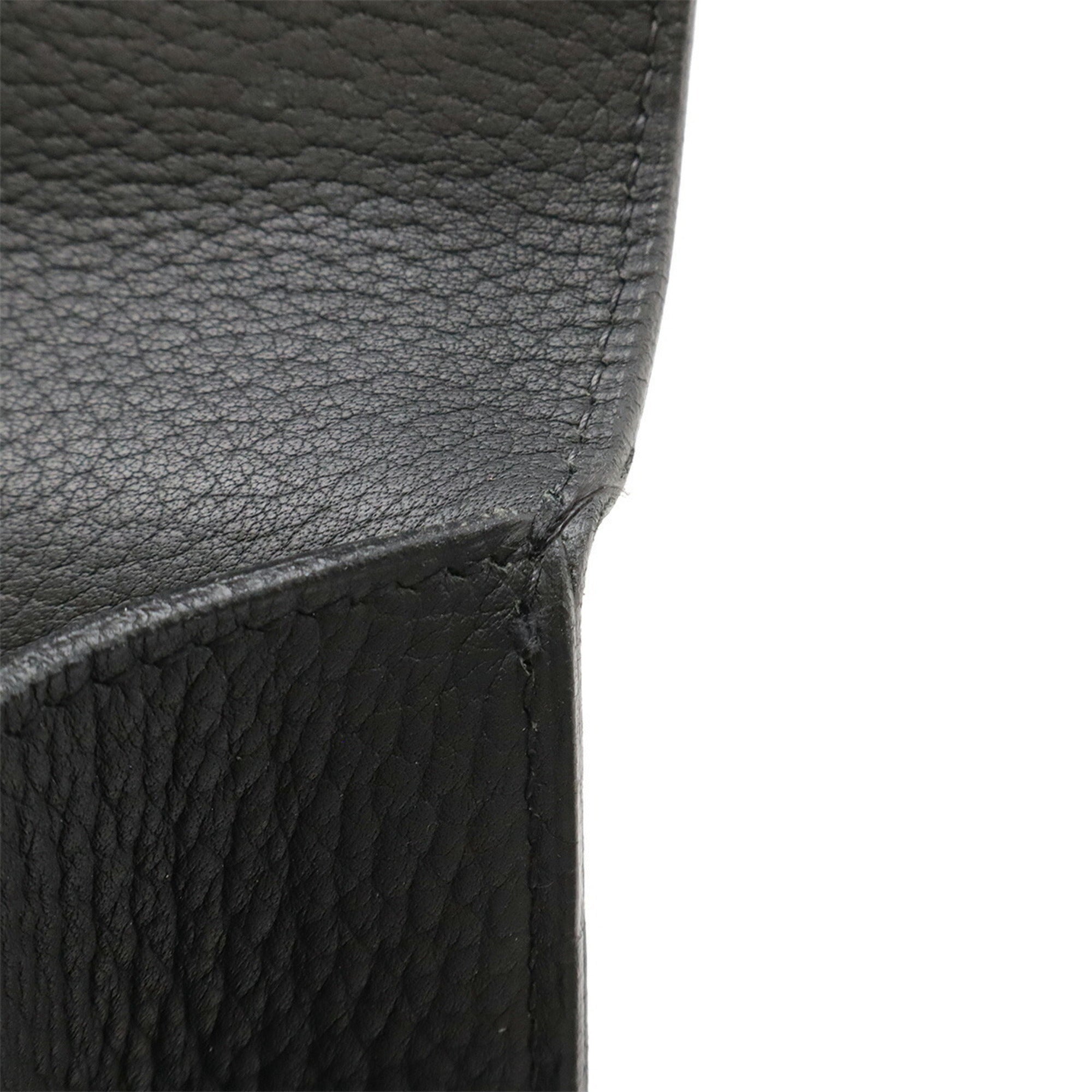 HMS Etrivière Document Bag Handbag Fjord Black H Stamp