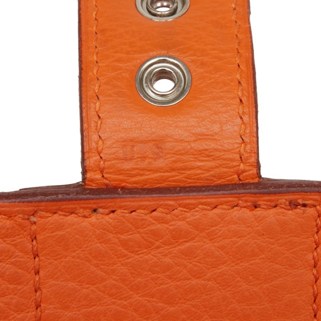 HMS Hermès Sac a Depeche 38 Business Bag Briefcase in Orange Taurillon Clemence Leather for Women