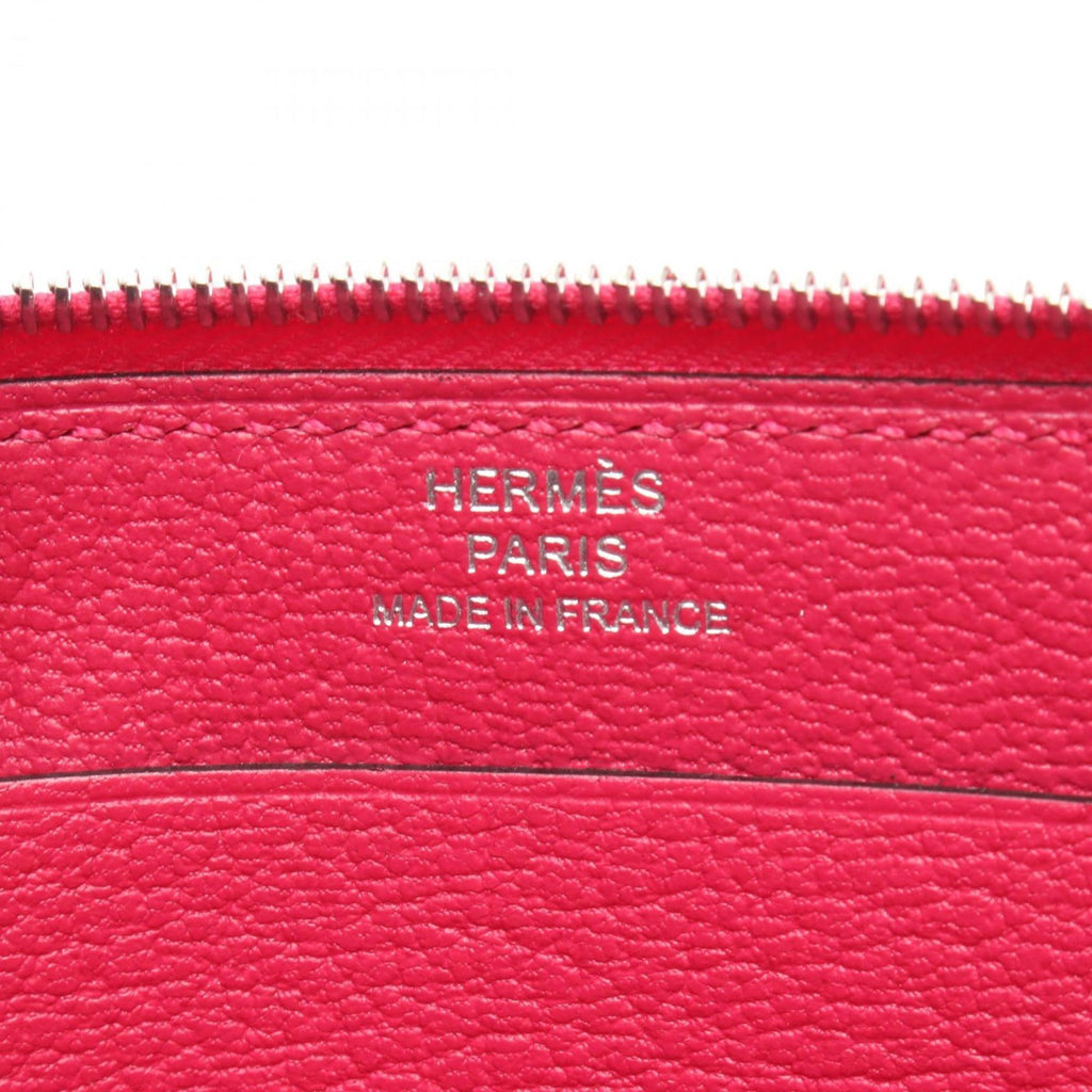 HMS Hermès Evercolor Leather Strap GM Pouch Bag, Women's, Pink