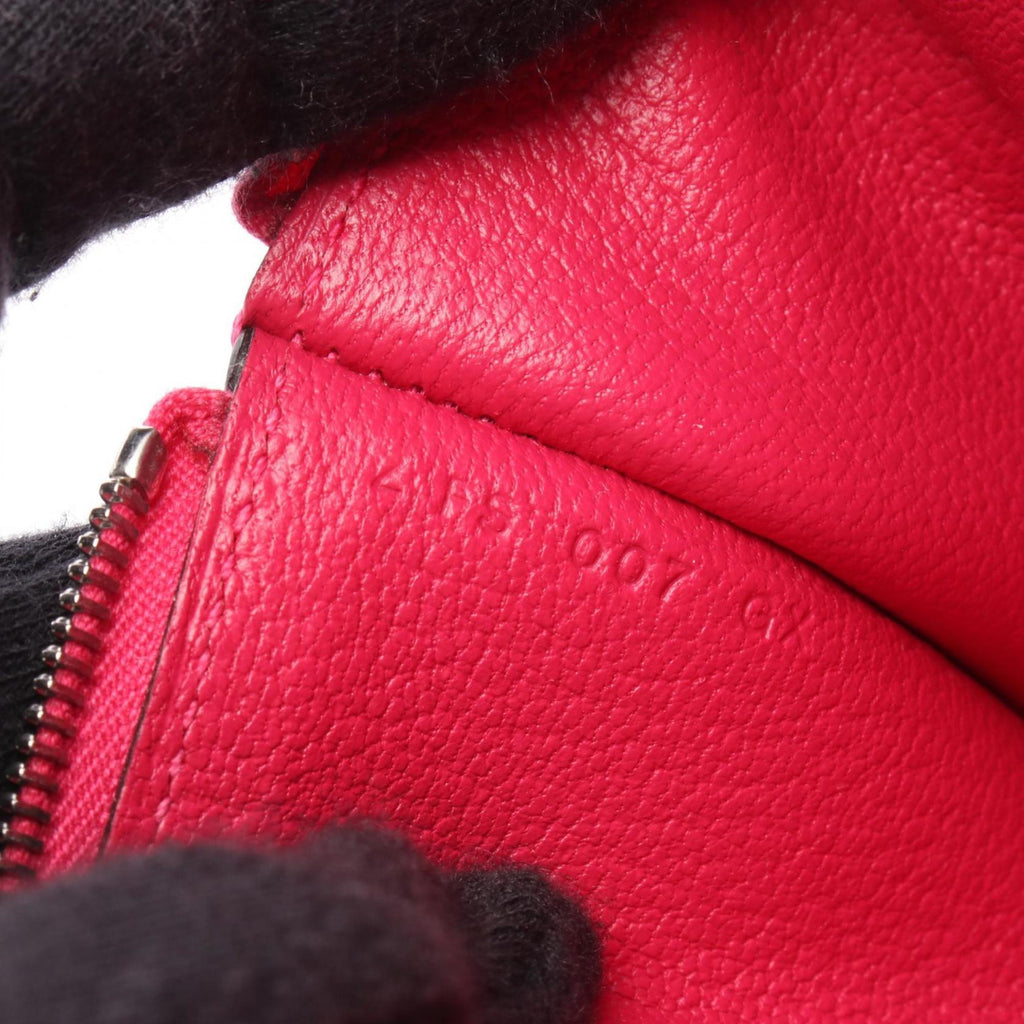 HMS Hermès Evercolor Leather Strap GM Pouch Bag, Women's, Pink