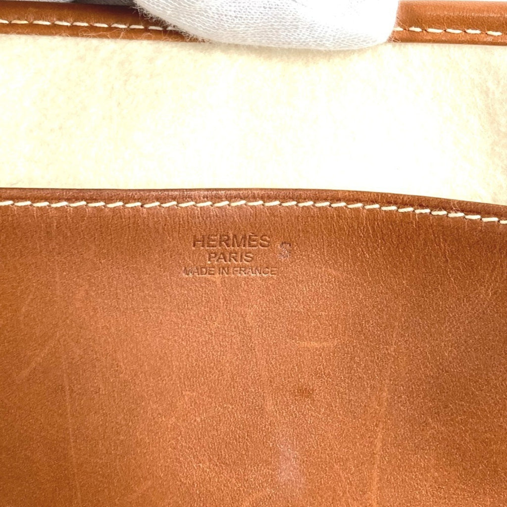 HMS Camel shoulder bag tote in felt and leather, unisex, gray