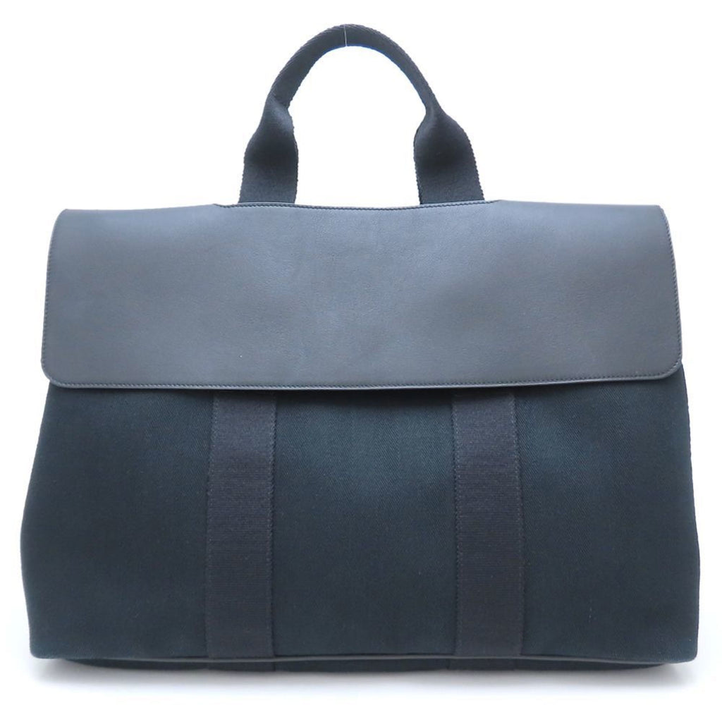 HMS Valparaiso GM handbag, 2009, leather and canvas, black, women's, model number 352844, stamped with "M".