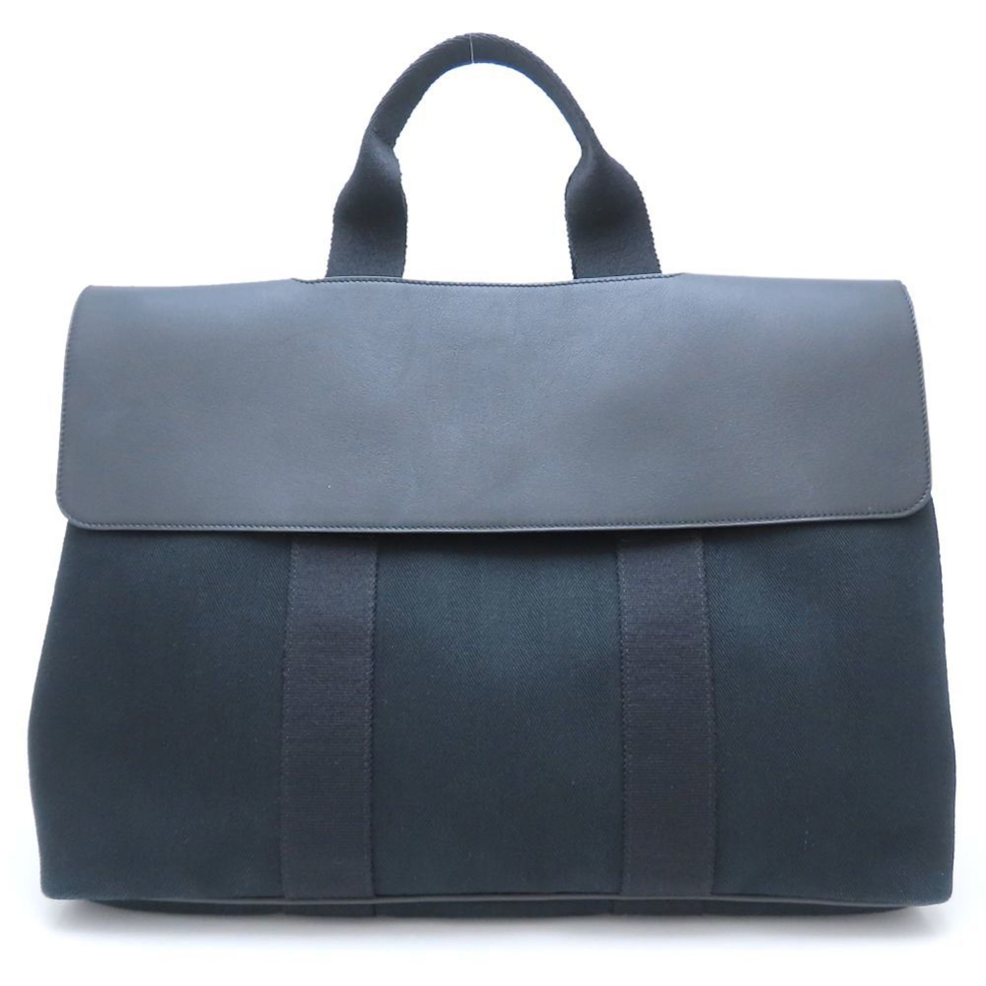 HMS Valparaiso GM handbag, 2009, leather and canvas, black, women's, model number 352844, stamped with "M".