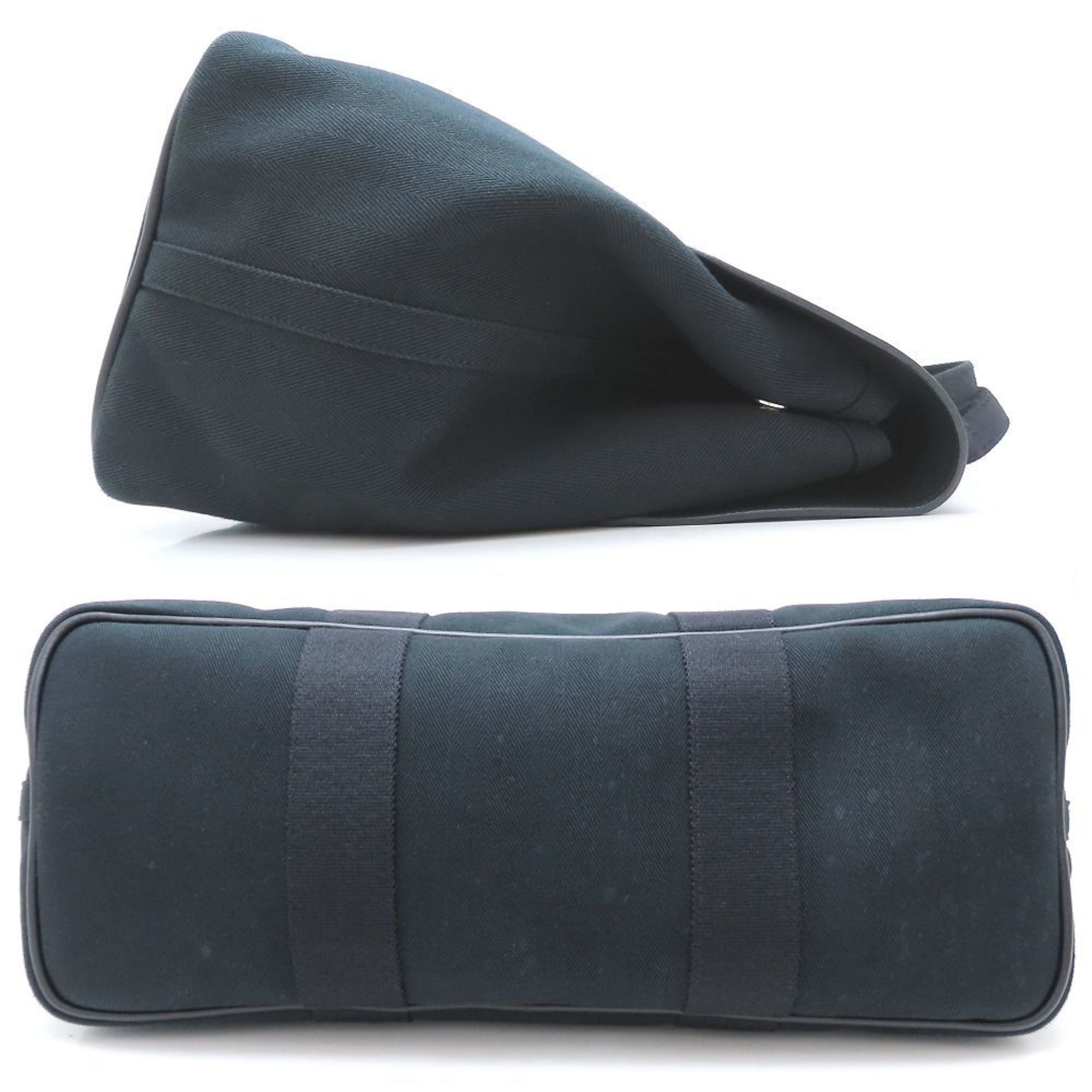 HMS Valparaiso GM handbag, 2009, leather and canvas, black, women's, model number 352844, stamped with "M".