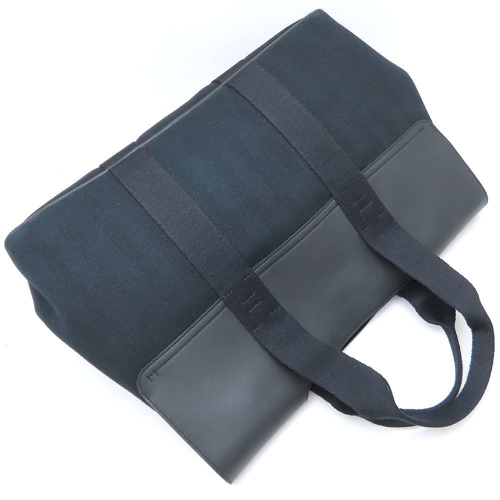 HMS Valparaiso GM handbag, 2009, leather and canvas, black, women's, model number 352844, stamped with "M".