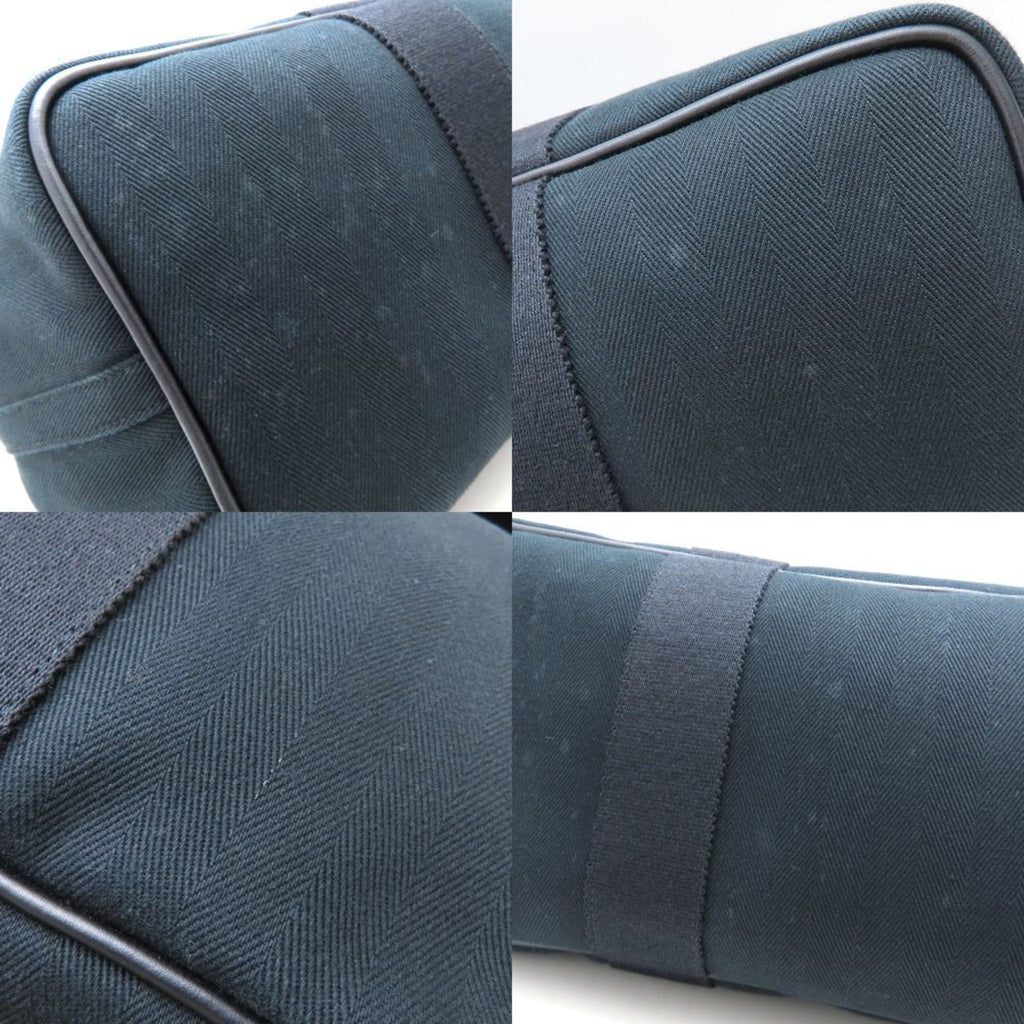 HMS Valparaiso GM handbag, 2009, leather and canvas, black, women's, model number 352844, stamped with "M".