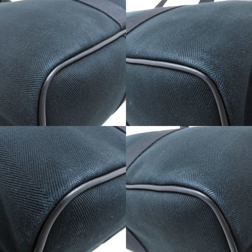 HMS Valparaiso GM handbag, 2009, leather and canvas, black, women's, model number 352844, stamped with "M".