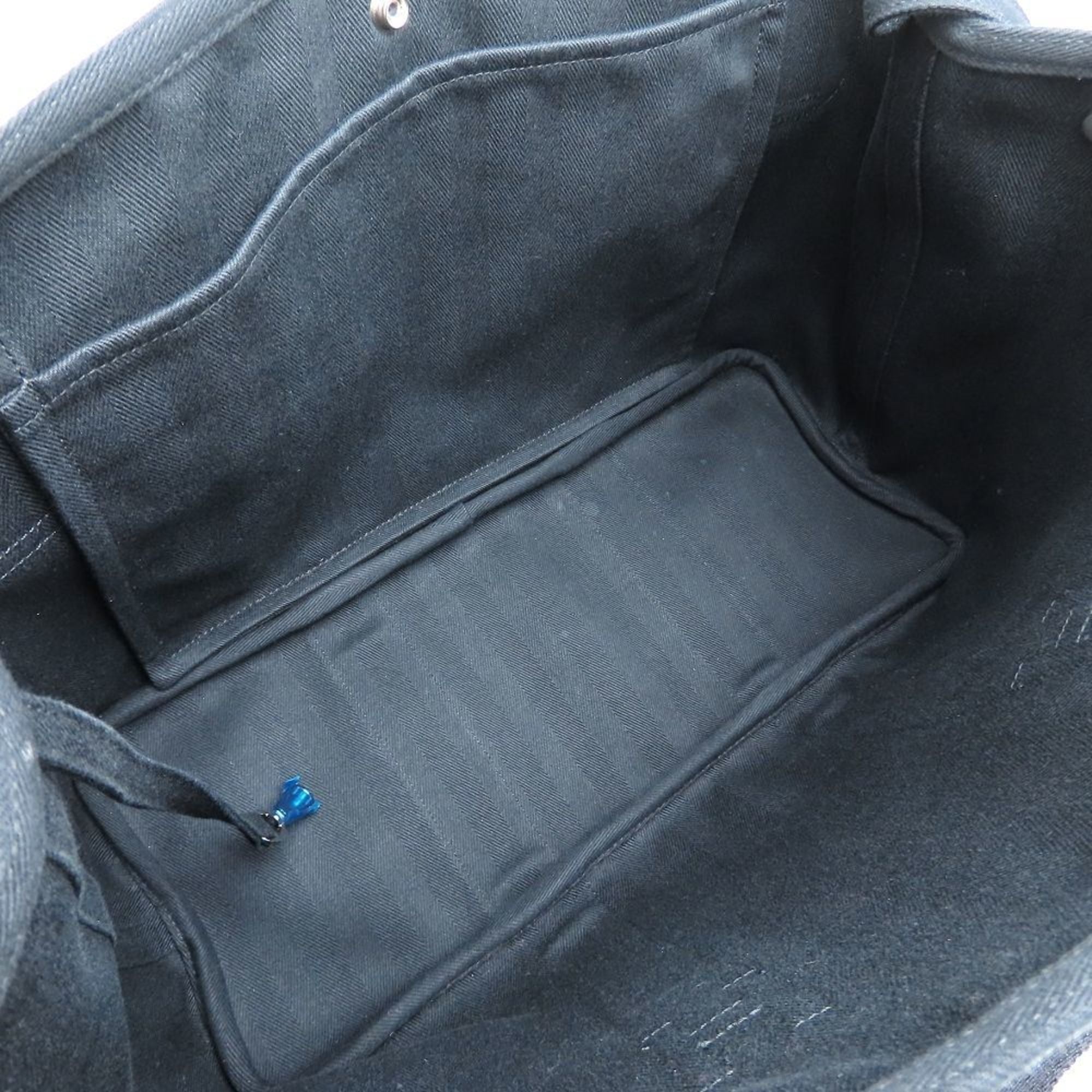 HMS Valparaiso GM handbag, 2009, leather and canvas, black, women's, model number 352844, stamped with "M".