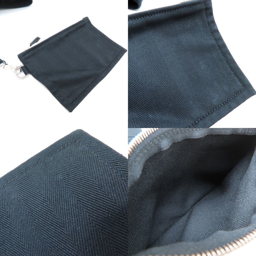 HMS Valparaiso GM handbag, 2009, leather and canvas, black, women's, model number 352844, stamped with "M".