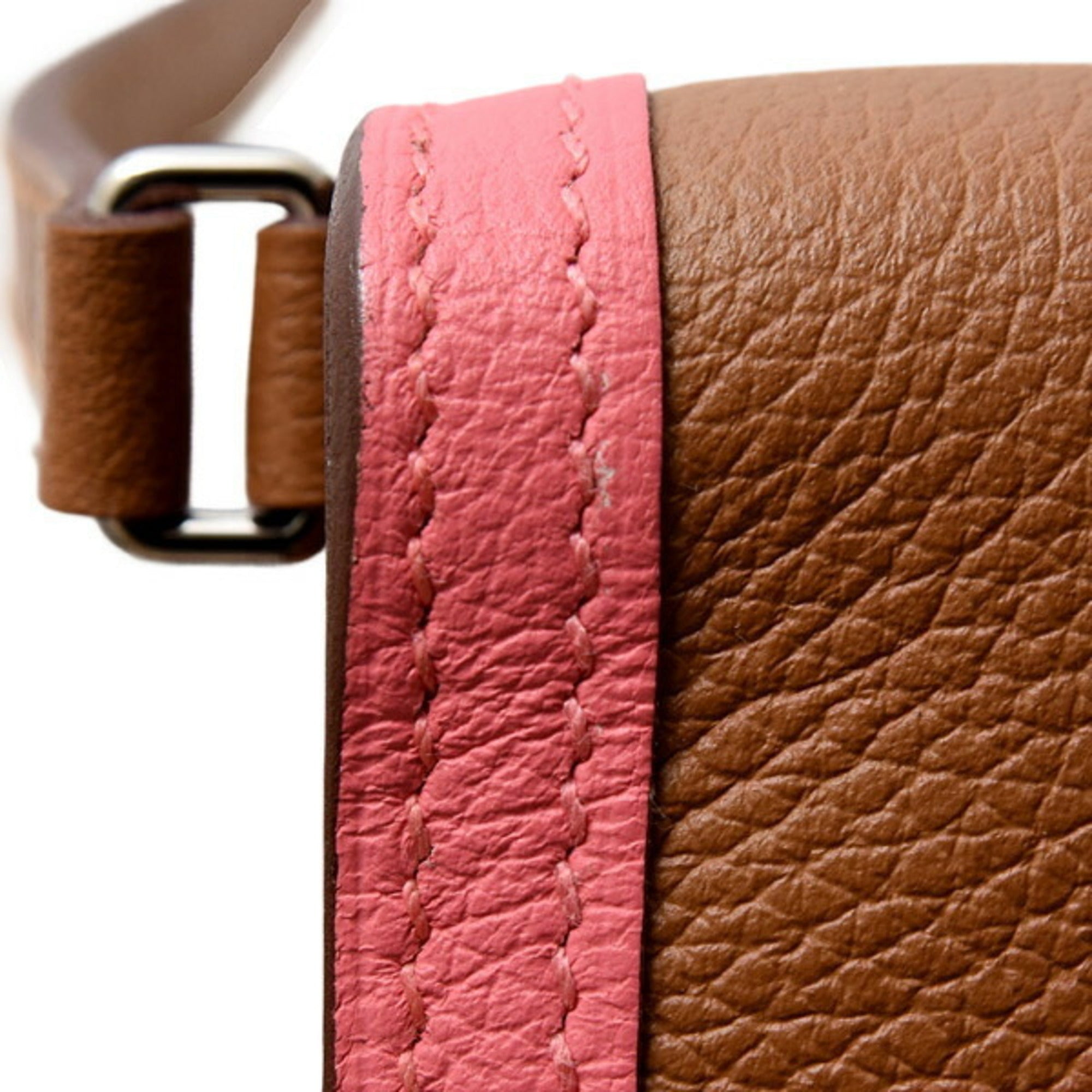 HMS Women's Shoulder Bag H Passant Clutch Y Stamp Evercolor Brown HERMES