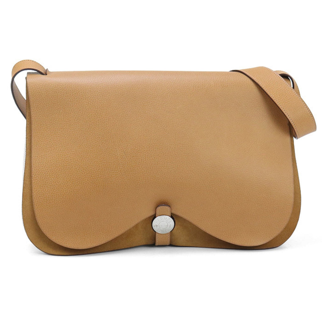 HMS Sac Colorado GM Shoulder Bag, Beige, with I Stamp