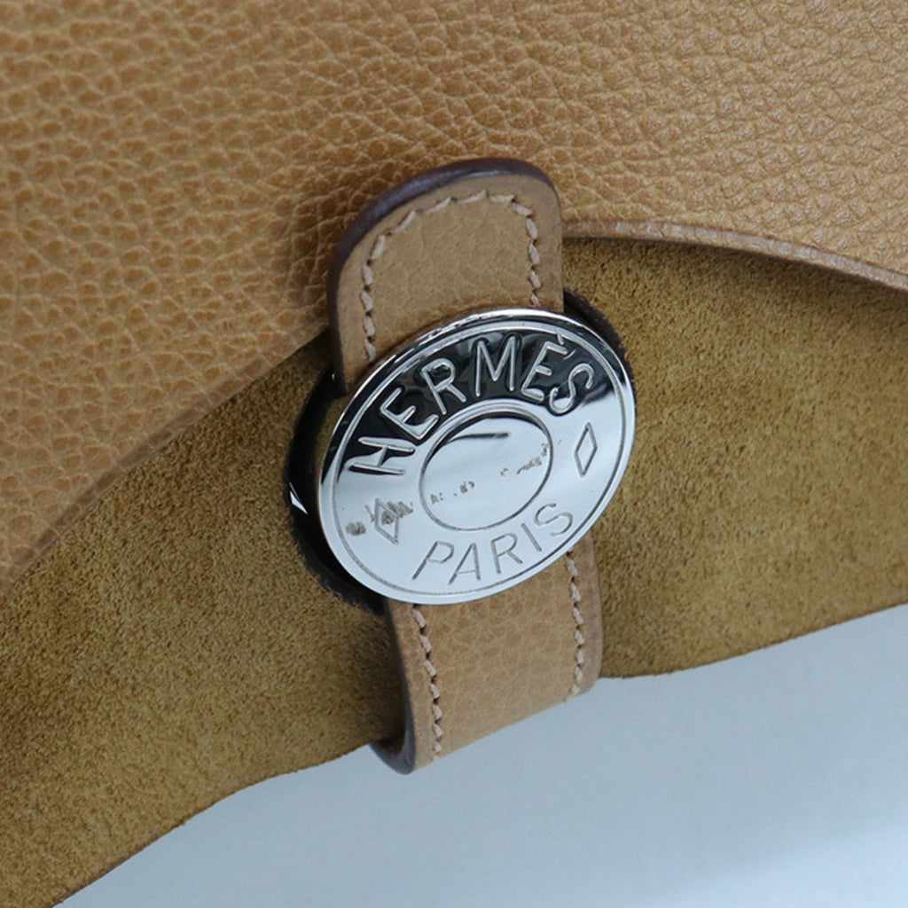 HMS Sac Colorado GM Shoulder Bag, Beige, with I Stamp