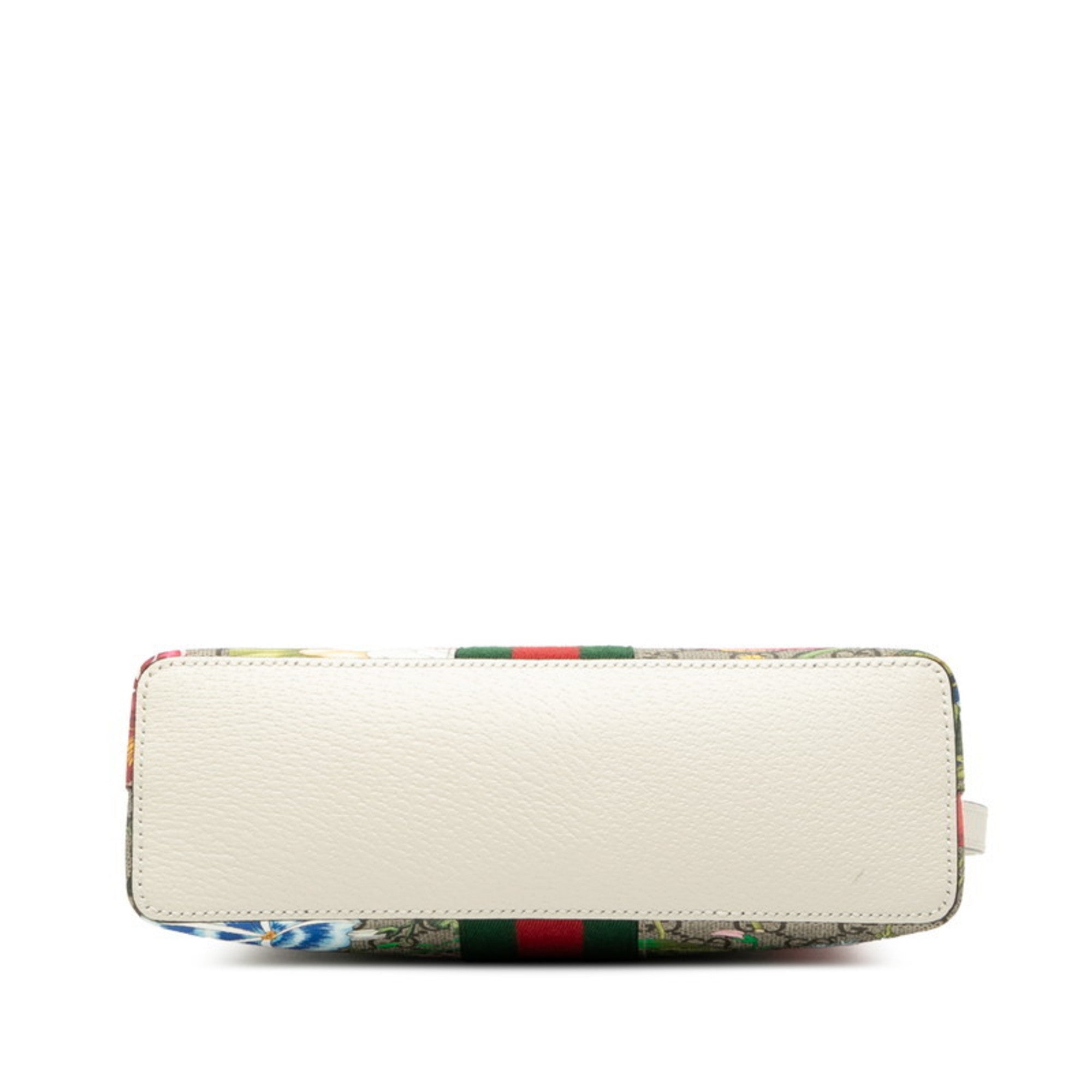 GCCI GG Supreme Flora Sherry Line Crossbody Shoulder Bag 499621 Beige Epony Multicolor Leather Women's GUCCI