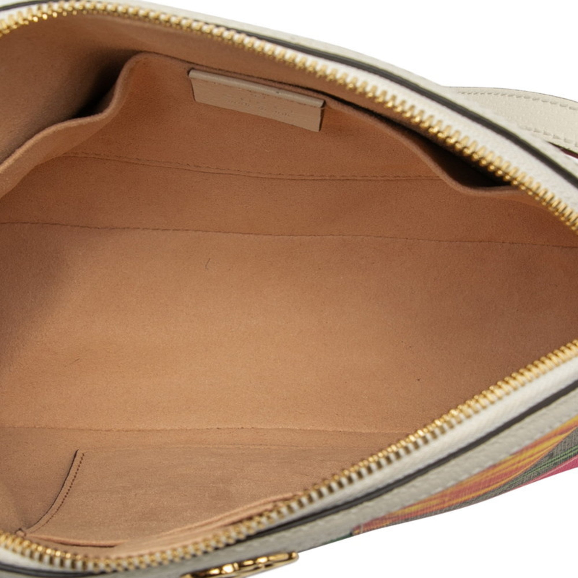 GCCI GG Supreme Flora Sherry Line Crossbody Shoulder Bag 499621 Beige Epony Multicolor Leather Women's GUCCI