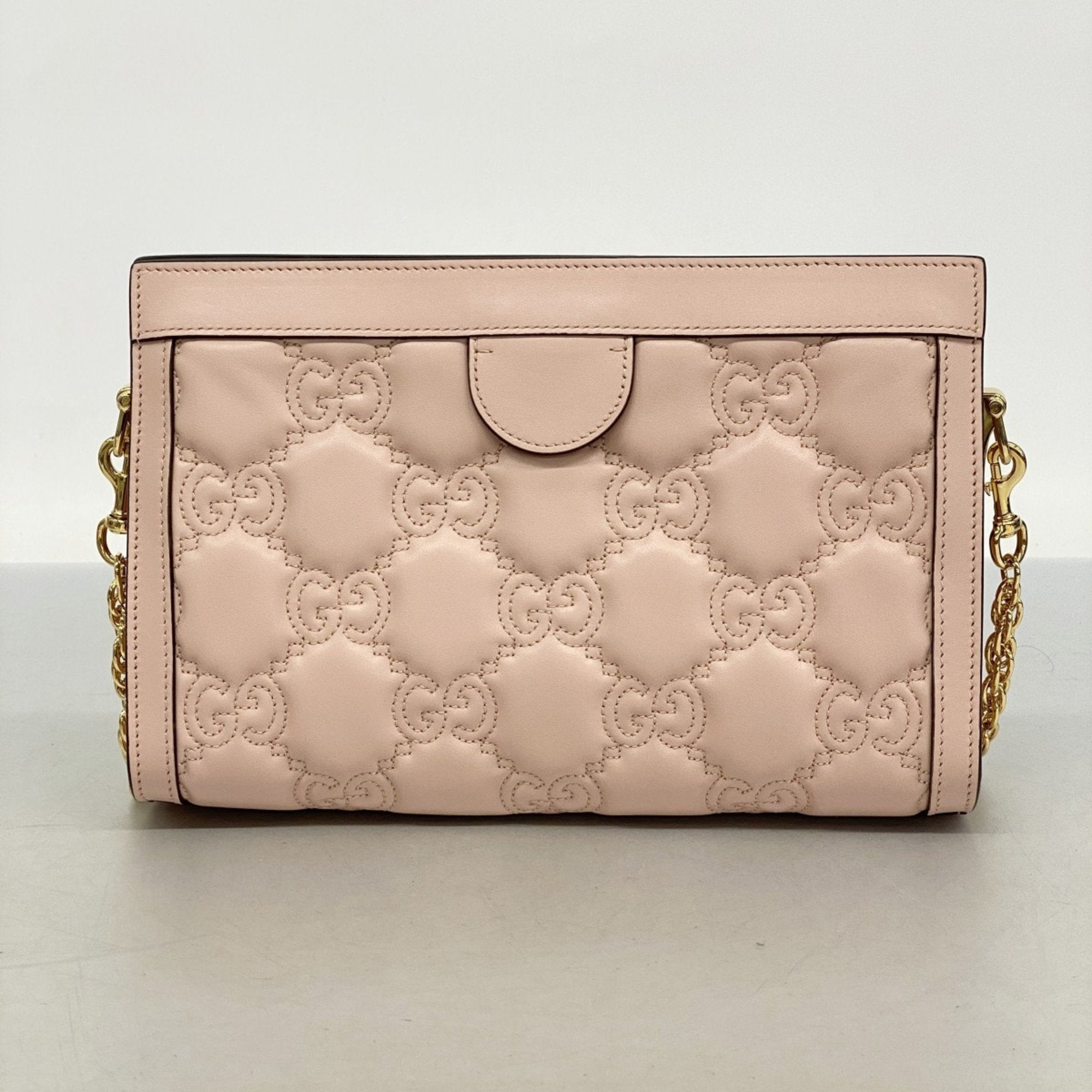 GCCI GG Matelasse Shoulder Bag 702200 Leather Light Pink Women's P1746490