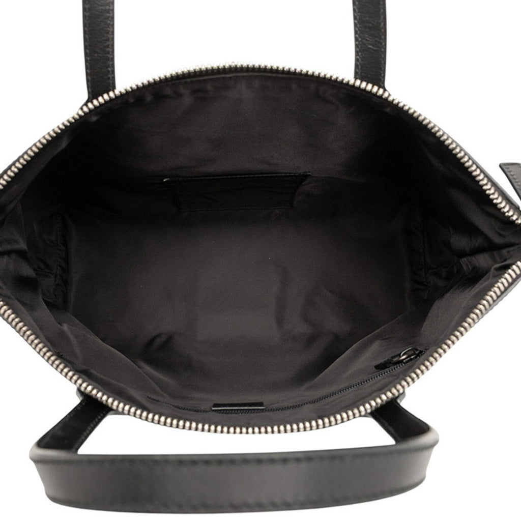 GCCI Sherry Line Tote Bag/Shoulder Bag, 2-Way, 630923, Black Nylon and Leather, Women's, GUCCI