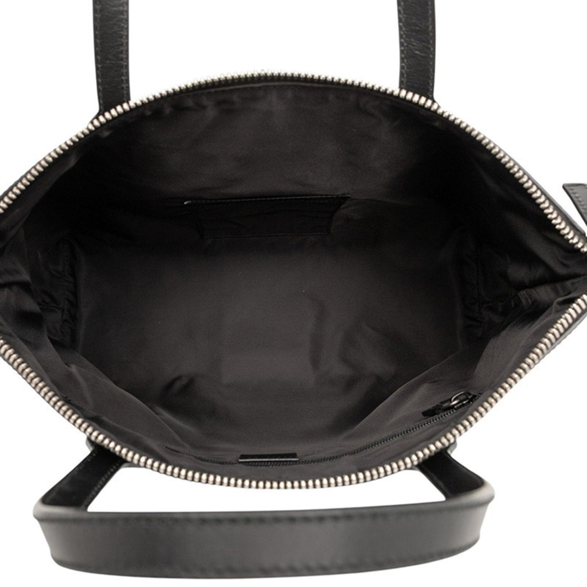 GCCI Sherry Line Tote Bag/Shoulder Bag, 2-Way, 630923, Black Nylon and Leather, Women's, GUCCI