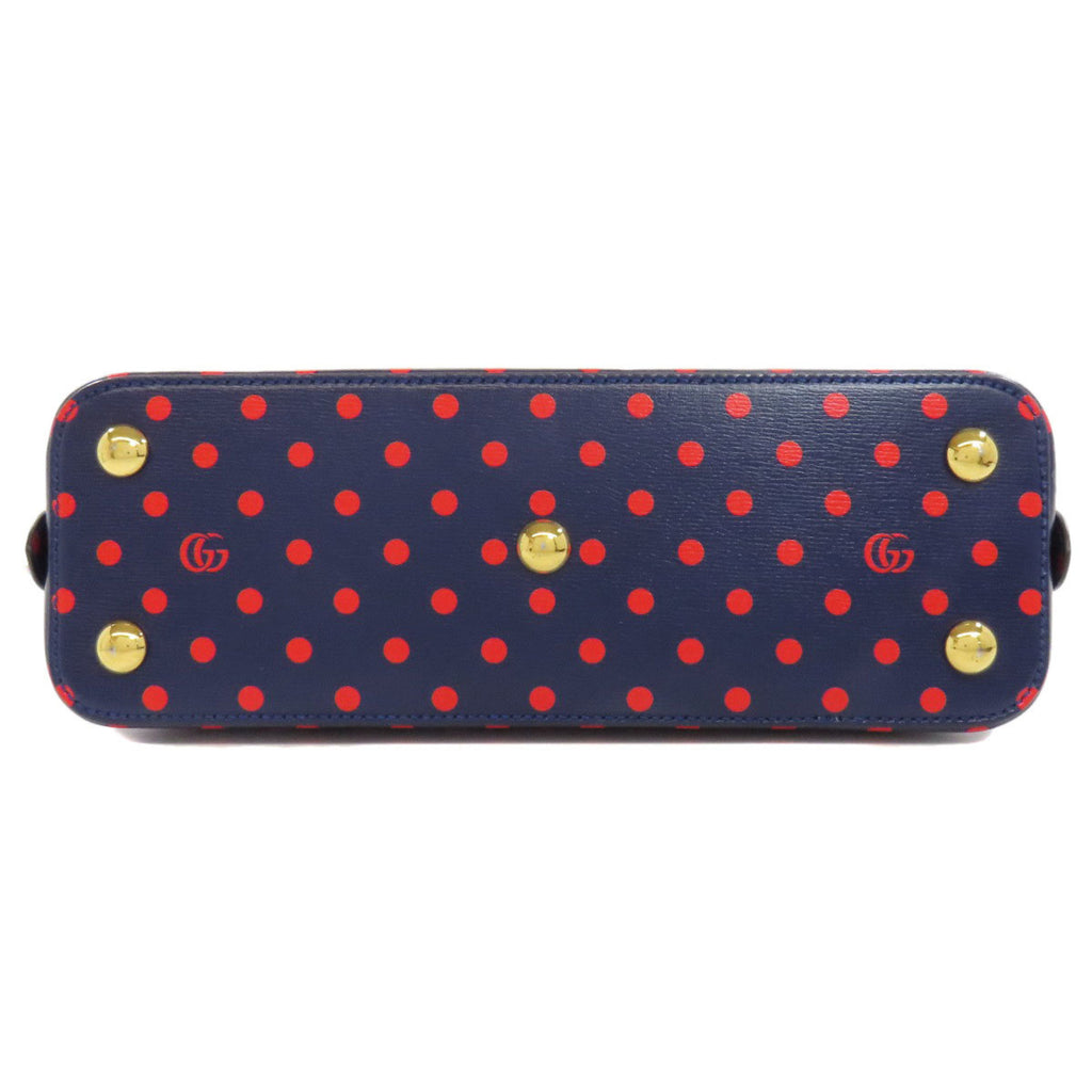 GCCI 620850 Horsebit Polka Dot Handbag Leather Women's GUCCI