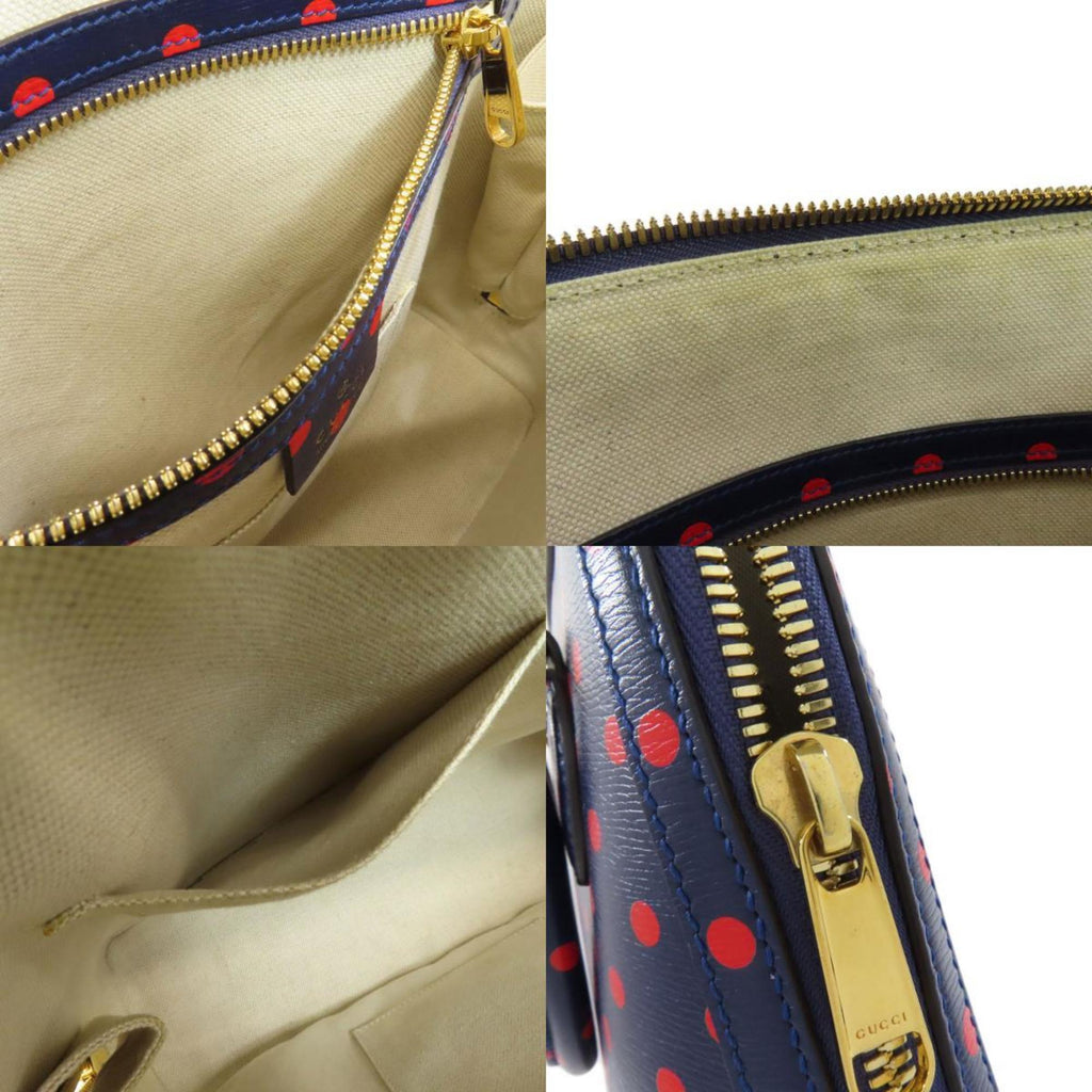GCCI 620850 Horsebit Polka Dot Handbag Leather Women's GUCCI