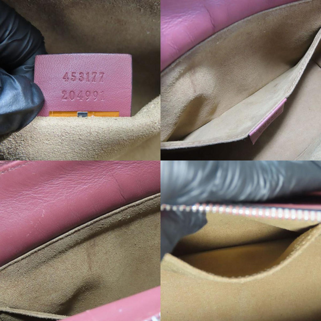 GCCI handbag 453177 GG Blooms Mini Supreme canvas beige red pink flower women's GUCCI