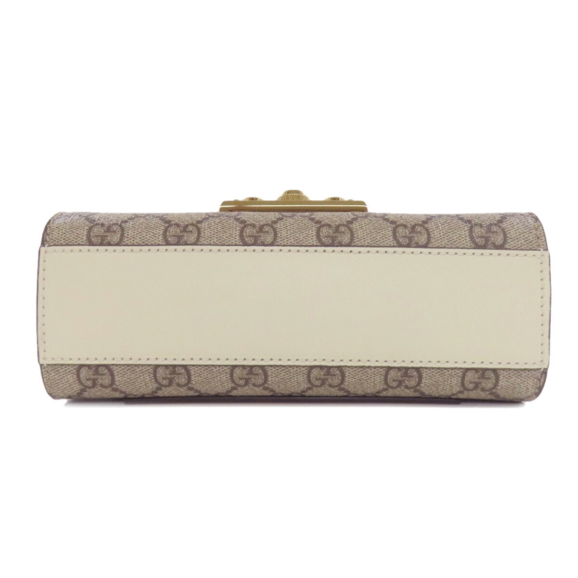 GCCI 409487 Small Padlock GG Supreme Shoulder Bag in PVC/Leather for Women