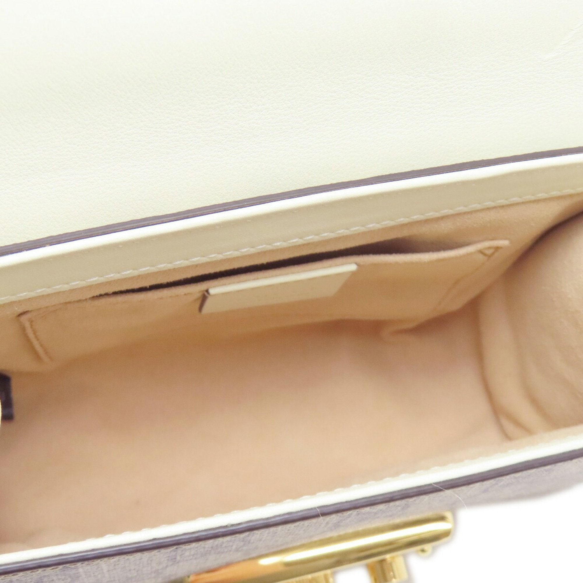 GCCI 409487 Small Padlock GG Supreme Shoulder Bag in PVC/Leather for Women