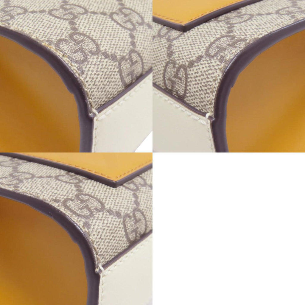 GCCI 409487 Small Padlock GG Supreme Shoulder Bag in PVC/Leather for Women