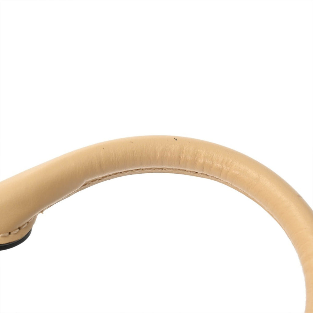 GCCI Mini Horsebit 1955 Top Handle Bag, Beige, 640716, Women's Calfskin Handbag, AB Grade, Pre-owned, Ginzo