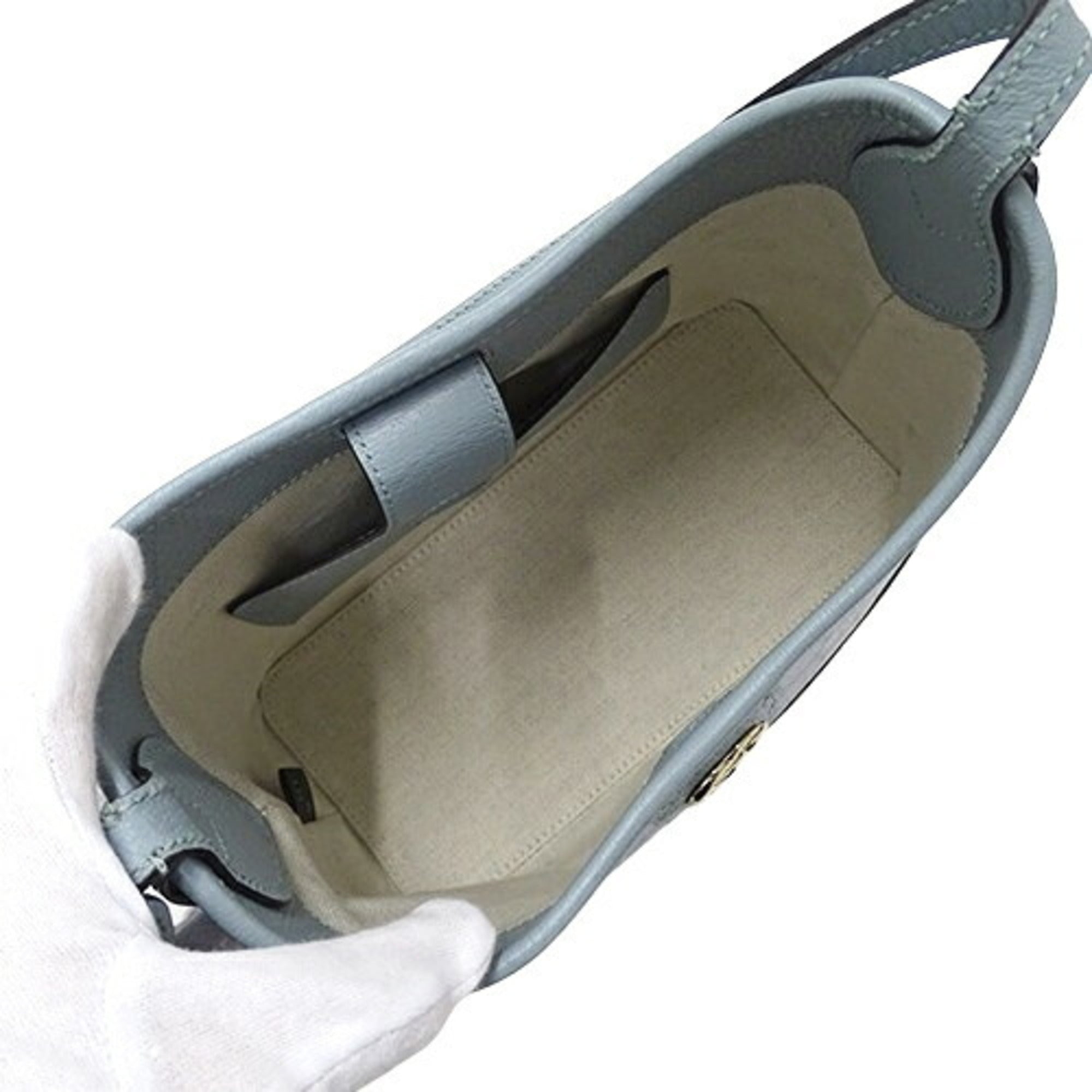 GCCI Women's Shoulder Bag Ophidia GG Supreme Dusty Blue 781402 Light