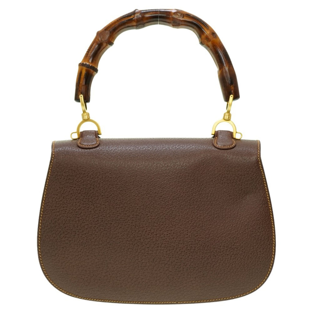 GCCI Bamboo Shoulder Handbag Leather Brown 0041GUCCI with shoulder strap 6B0041IEZ6