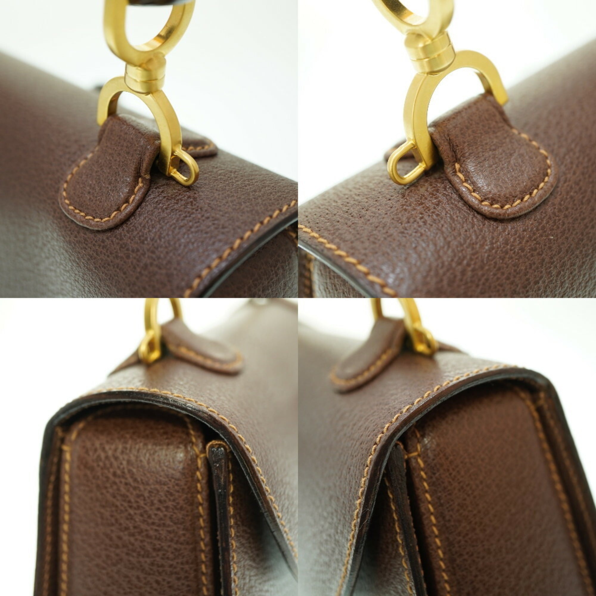 GCCI Bamboo Shoulder Handbag Leather Brown 0041GUCCI with shoulder strap 6B0041IEZ6