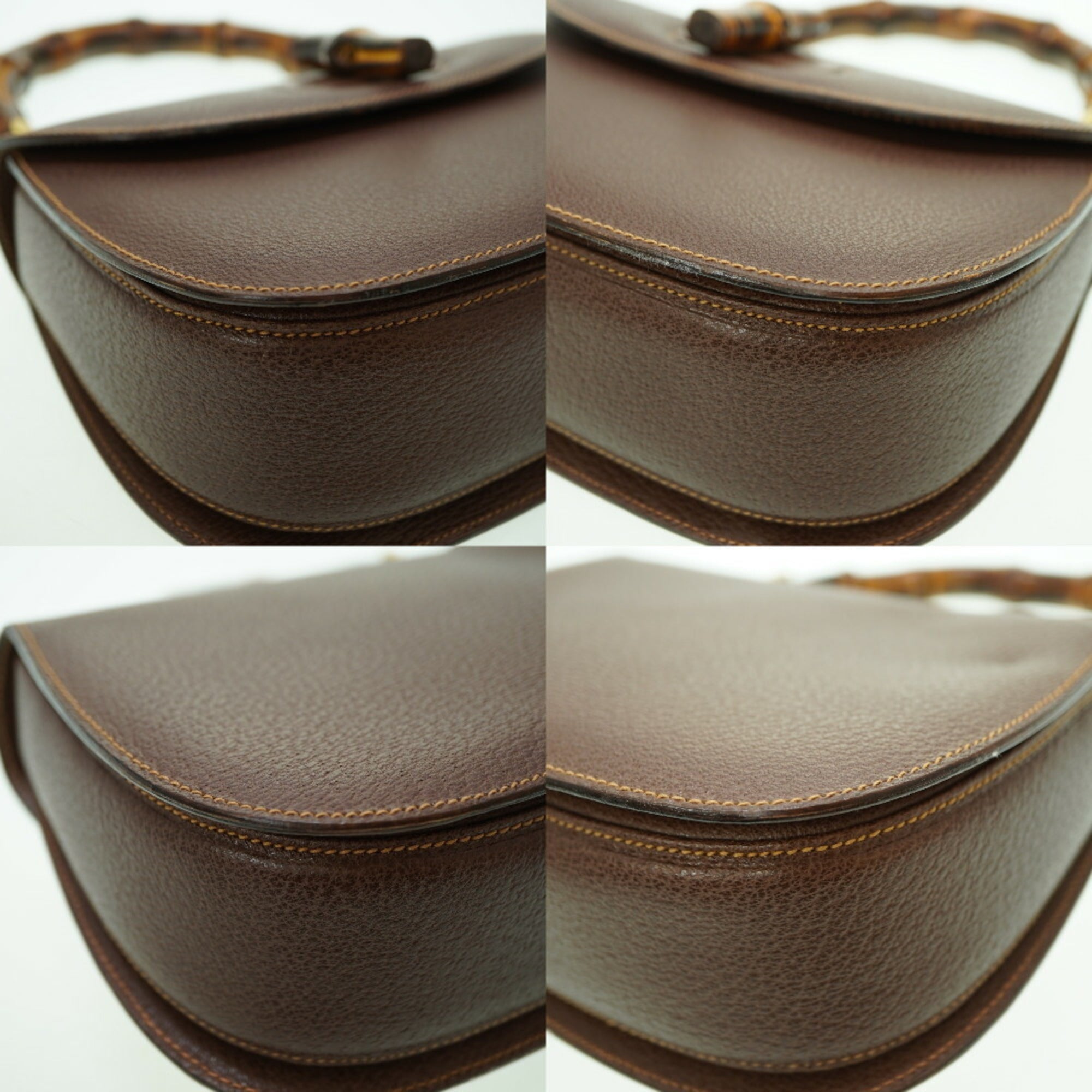 GCCI Bamboo Shoulder Handbag Leather Brown 0041GUCCI with shoulder strap 6B0041IEZ6