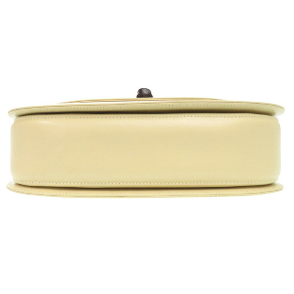 GCCI Bamboo 000 1364 0633 Leather White Handbag 0703GUCCI