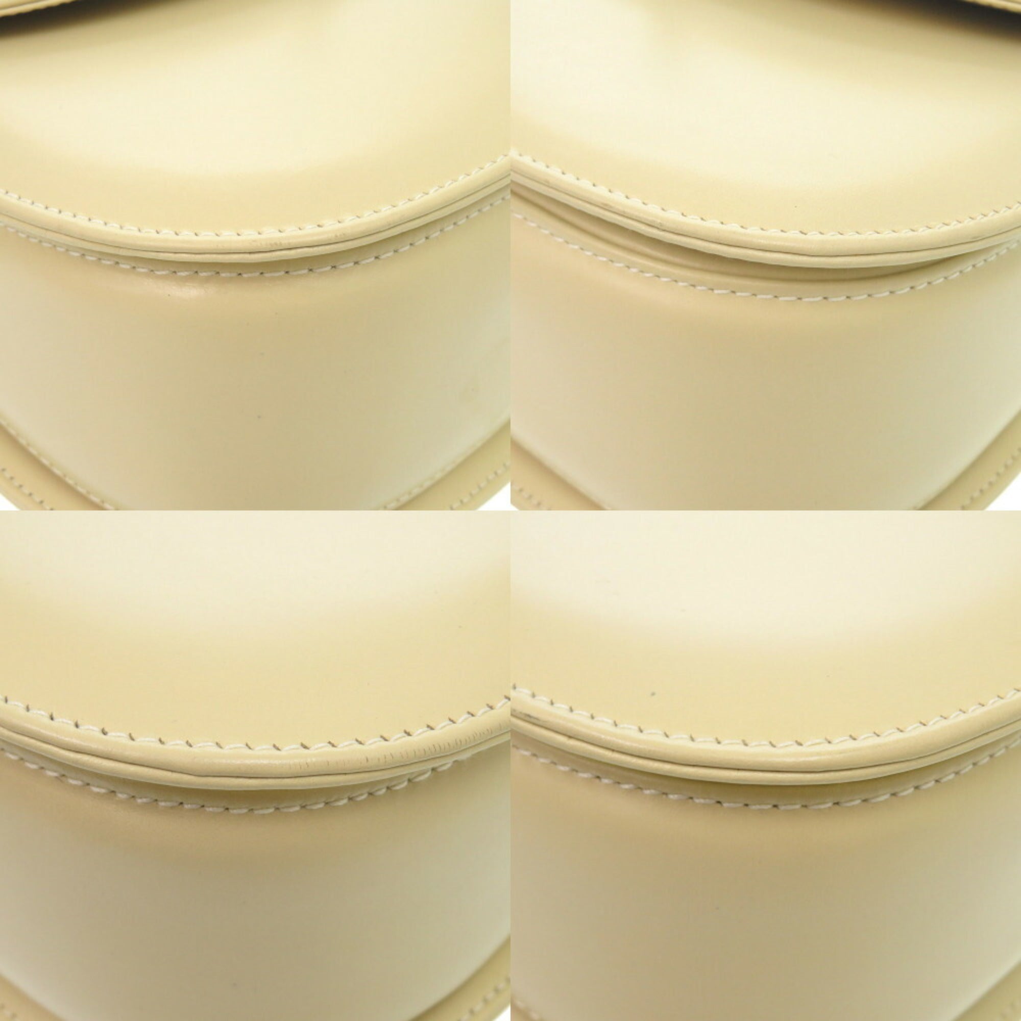 GCCI Bamboo 000 1364 0633 Leather White Handbag 0703GUCCI