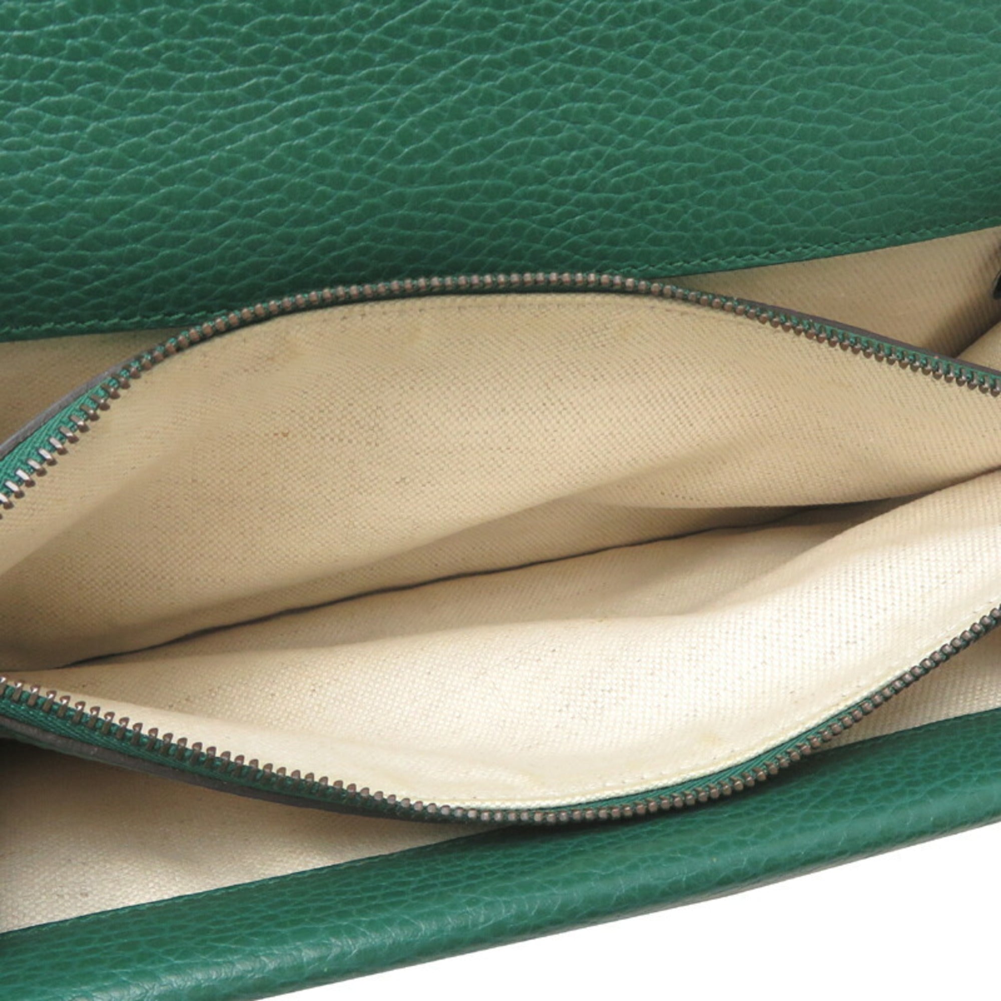 GCCI Dionysus Chain Shoulder Bag 400249 in Green Leather