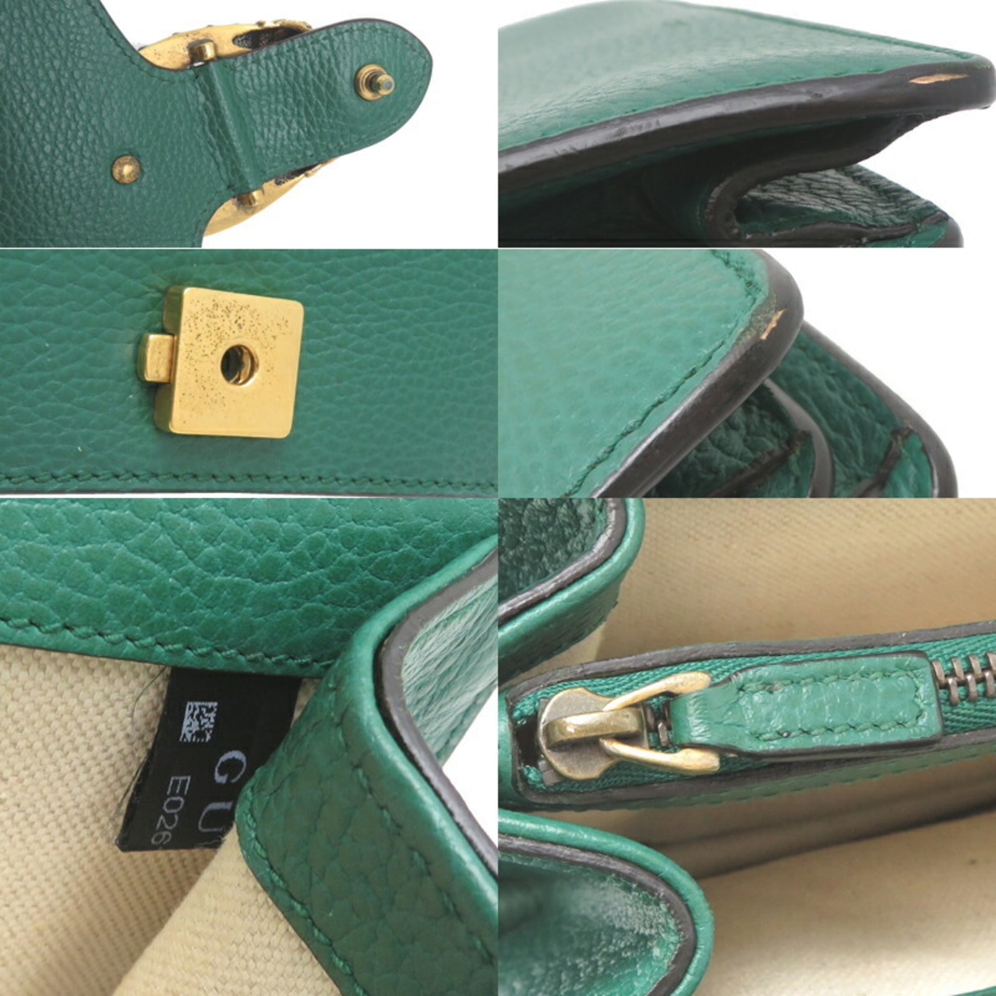 GCCI Dionysus Chain Shoulder Bag 400249 in Green Leather