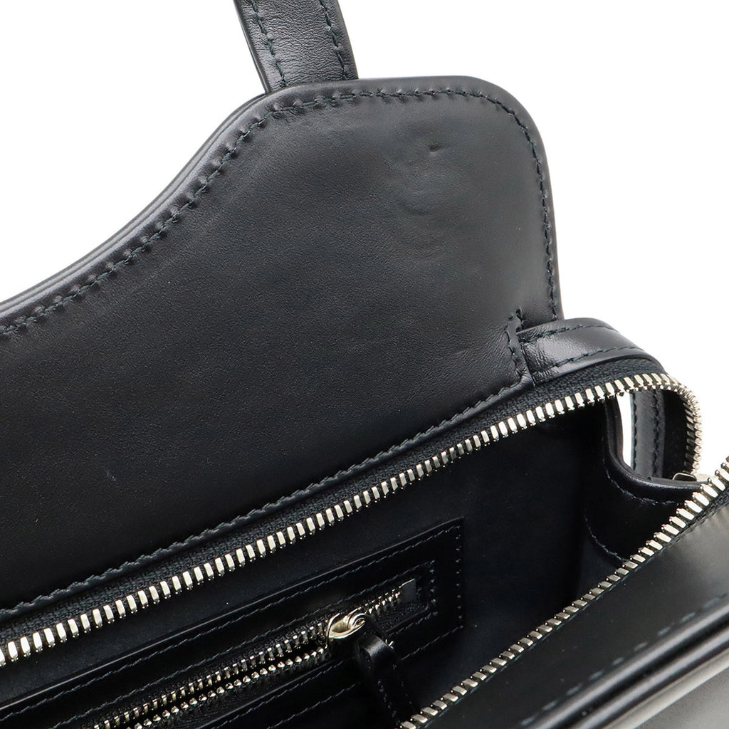 GCCI Petit GG Tote Bag, Shoulder Handbag, Leather, Black, 745911