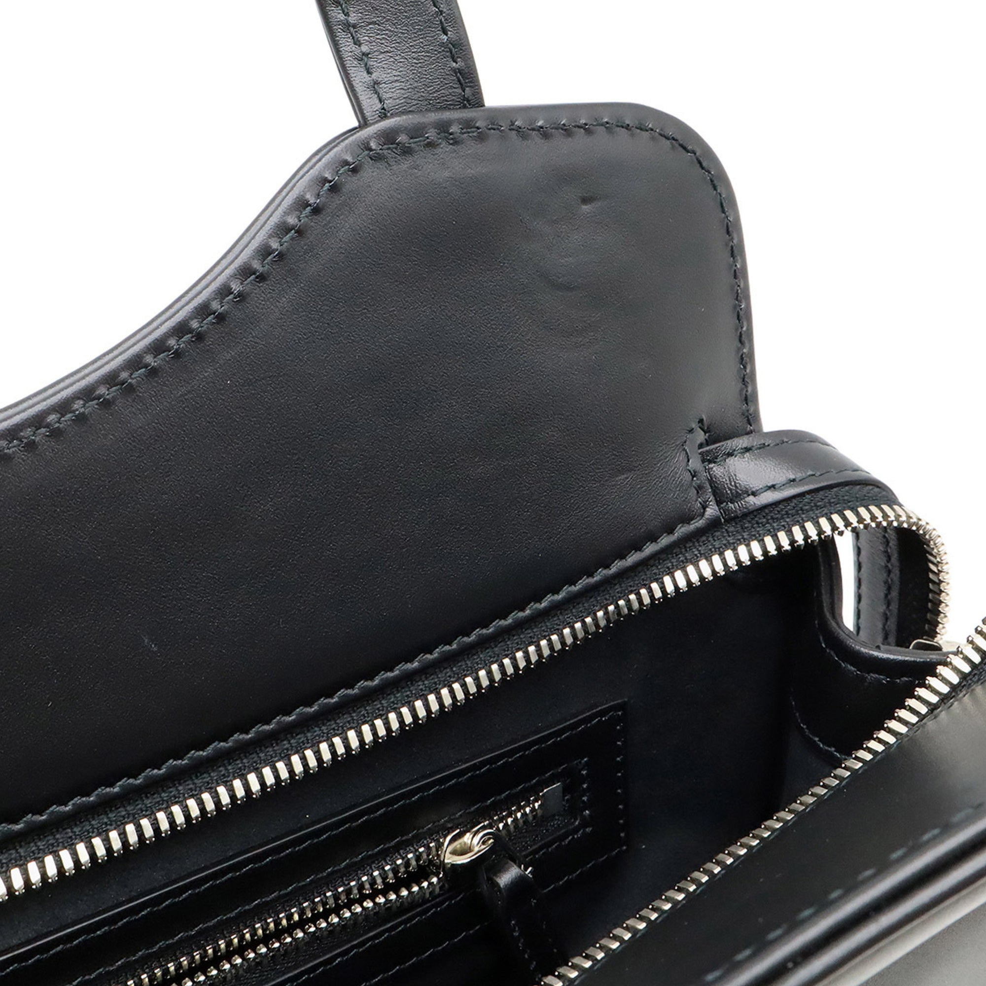 GCCI Petit GG Tote Bag, Shoulder Handbag, Leather, Black, 745911